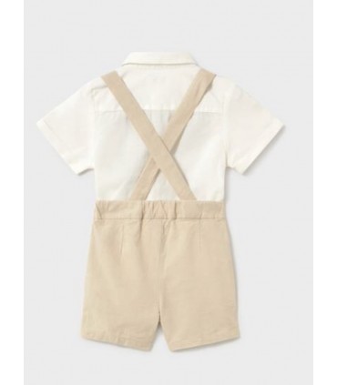 CONJUNTO BERMUDA Y CAMISA CON PAJARITA BEBE MARCA MAYORAL