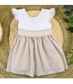 VESTIDO NIÑA CEREMONIA LINO MARCA BABY-FERR