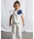 CONJUNTO PANTALON LARGO Y TOP ESTAMPADO NIÑA MARCA MAYORAL