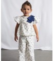CONJUNTO PANTALON LARGO Y TOP ESTAMPADO NIÑA MARCA MAYORAL