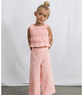 CONJUNTO PANTALON LARGO Y TOP FRUNCIDO MARCA MAYORAL