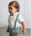 CONJUNTO BERMUDA Y CAMISACON PAJARITA BEBE MARCA MAYORAL