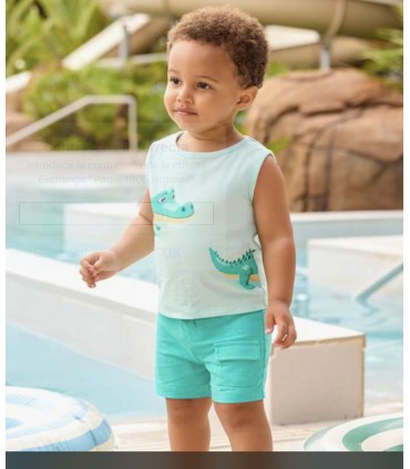 CONJUNTO TRES PIEZAS ESTAMPADO BEBE MARCA MAYORAL