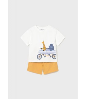 CONJUNTO PUNTO PANTALON Y CAMISETA SURF  BEBE MARCA MAYORAL