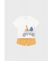 CONJUNTO PUNTO PANTALON Y CAMISETA SURF  BEBE MARCA MAYORAL