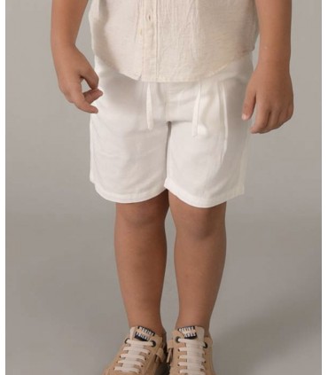 BERMUDA RELAXED FIT CON LINO NIÑO MARCA MAYORAL