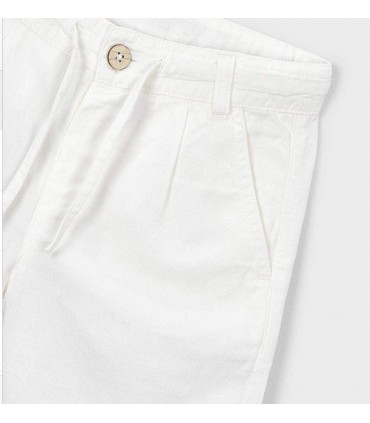 BERMUDA RELAXED FIT CON LINO NIÑO MARCA MAYORAL