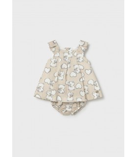 VESTIDO ESTAMPADO CON BRAGUITA BEBE MARCA MAYORAL
