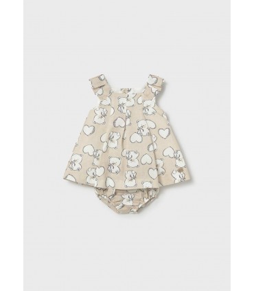 VESTIDO ESTAMPADO CON BRAGUITA BEBE MARCA MAYORAL