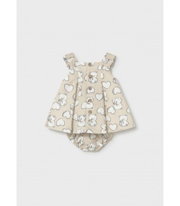 VESTIDO ESTAMPADO CON BRAGUITA BEBE MARCA MAYORAL