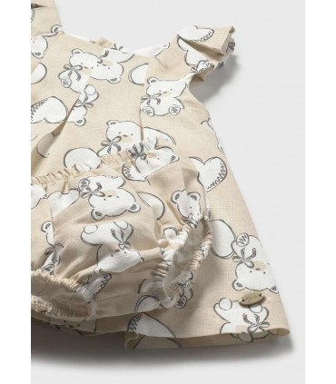 VESTIDO ESTAMPADO CON BRAGUITA BEBE MARCA MAYORAL