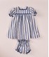 VESTIDO RAYAS DOS PIEZAS MARCA COCOTE
