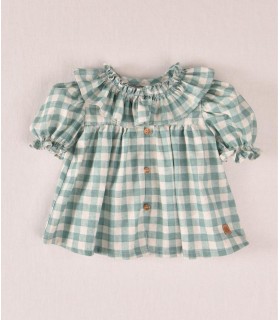 BLUSA BEBE CUADROS NIÑA MARCA JOSE VARON