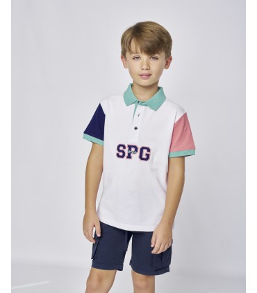 POLO NIÑO TRICOLOR MARCA SPAGNOLO