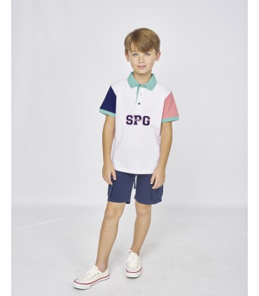 POLO NIÑO TRICOLOR MARCA SPAGNOLO