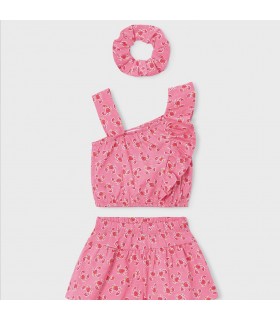 CONJUNTO NIÑA ESTAMPADO CON COLETERO MARCA MAYORAL