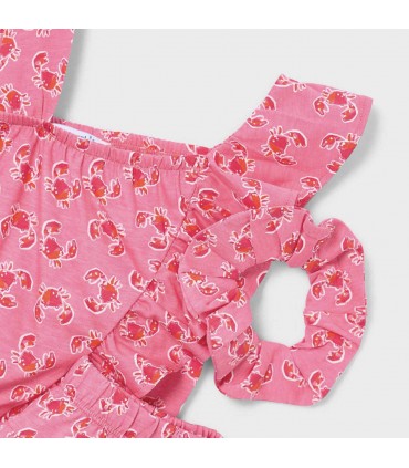 CONJUNTO NIÑA ESTAMPADO CON COLETERO MARCA MAYORAL