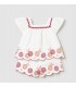 CONJUNTO BERMUDA Y BLUSA  BORDADOS BEBE MARCA MAYORAL