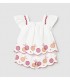 CONJUNTO BERMUDA Y BLUSA  BORDADOS BEBE MARCA MAYORAL