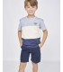 CAMISETA NIÑO TRES RAYAS MANGA CORTA MARCA SPAGNOLO