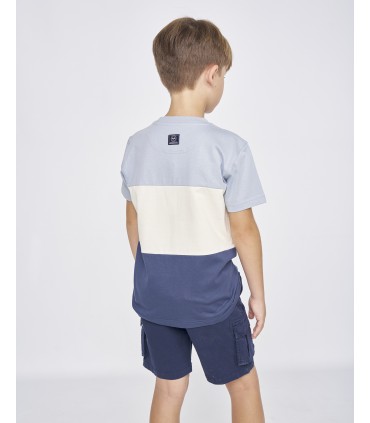 CAMISETA NIÑO TRES RAYAS MANGA CORTA MARCA SPAGNOLO