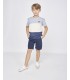 CAMISETA NIÑO TRES RAYAS MANGA CORTA MARCA SPAGNOLO