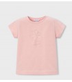 CAMISETA BÁSICA FLOR NIÑA MARCA MAYORAL