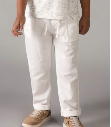 PANTALON CHINO RELAXED CON LINO MARCA MAYORAL