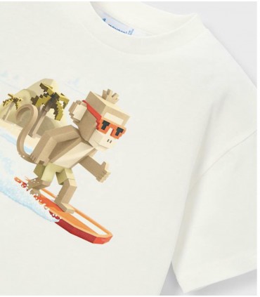 CAMISETA ESTAMPADO MONO SURF NIÑO MARCA MAYORAL