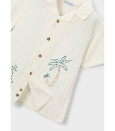 CAMISA DETALLE BORDADO NIÑO MARCA MAYORAL