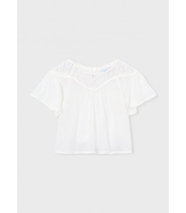BLUSA COMBINADA GUIPUR NIÑA MARCA MAYORAL