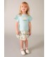 CAMISETA NIÑA CON APLIQUE MARCA MAYORAL
