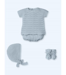 CONJUNTO BEBE CUATRO PIEZAS MARCA MAC ILUSION