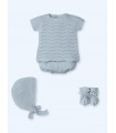CONJUNTO BEBE CUATRO PIEZAS MARCA MAC ILUSION