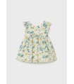 VESTIDO CEREMONIA CON VOLANTES Y ESTAMPADO DE FLORES MARCA MAYORAL