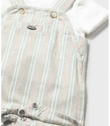 CONJUNTO PETO RAYAS Y CAMISETA MARCA MAYORAL