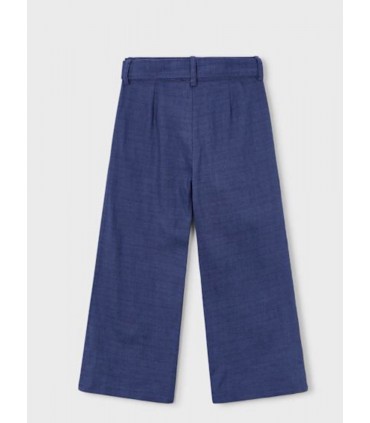 PANTALON LARGO BORDADO NIÑA CON LINO MARCA MAYORAL