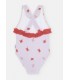 BAÑADOR NIÑA ESTAMPADO RAYAS Y CANGREJOS MARCA WATERLEMON