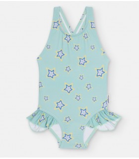 BAÑADOR NIÑA ESTAMPADO ESTRELLAS MULTICOLOR MARCA WATERLEMON