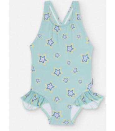 BAÑADOR NIÑA ESTAMPADO ESTRELLAS MULTICOLOR MARCA WATERLEMON