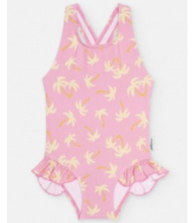 BAÑADOR NIÑA ESTAMPADO PALMERAS MARCA WATERLEMON