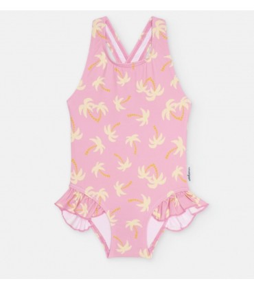 BAÑADOR NIÑA ESTAMPADO PALMERAS MARCA WATERLEMON
