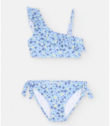 BIKINI  NIÑA ESTAMPADO FLORES MARCA WATERLEMON