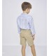 CAMISA CUELLO BOTON RAYAS LINO MARCA SPAGNOLO