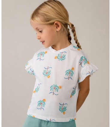 CAMISETA NIÑA ESTAMPADA MARCA MAYORAL