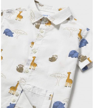 CAMISA ESTAMPADA ANIMALES BEBE MARCA MAYORAL