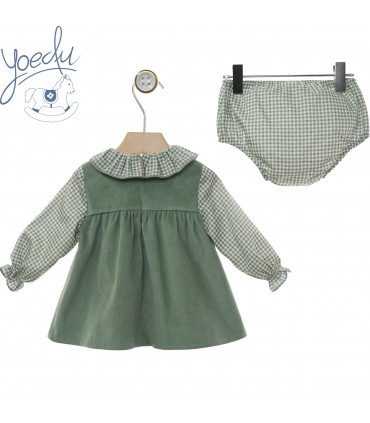 VESTIDO BEBE CON BRAGUITA FAMILIA DULCES MARCA YOEDU