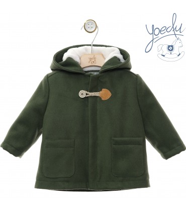 TRENCA BEBE PAÑO FORRO POLAR MARCA YOEDU