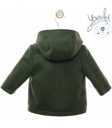 TRENCA BEBE PAÑO FORRO POLAR MARCA YOEDU