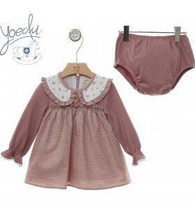 VESTIDO BEBE CON BRAGUITA MARCA YOEDU